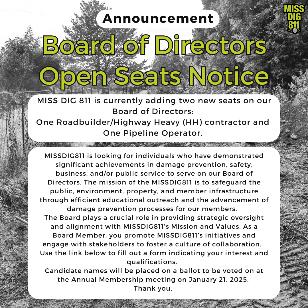 News and Updates - MISS DIG 811 - BOD%20Open%20Seats